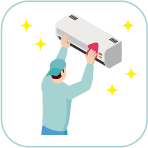 エアコンクリーニングのイラスト